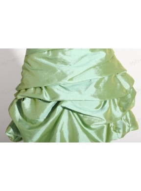 Apple Green Sweetheart Prom Dress with Beading and Ruching