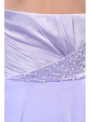 Popular Sweetheart Court Train Elastic Woven Satin Prom Dresses with Beading