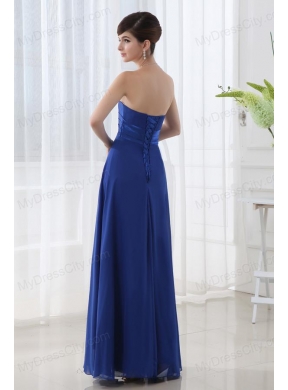 Sweetheart Empire Backless Beading Prom Dress