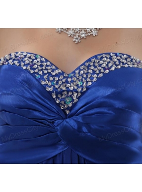 Sweetheart Empire Backless Beading Prom Dress