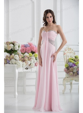 Sweetheart Empire Sequins Prom Dress with Ruching