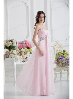 Sweetheart Empire Sequins Prom Dress with Ruching