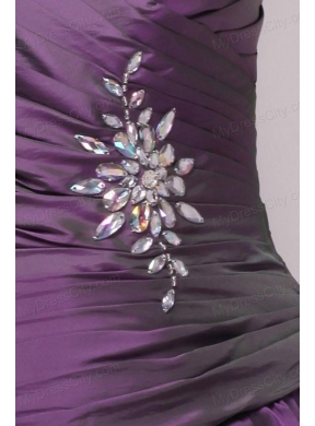 Sweetheart Beaded Prom Dress with Ruffled Layers Knee-length