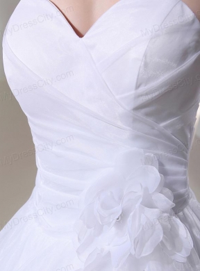 2014 Spring White Ball Gown Sweetheart Paillette Ruffled Layers Wedding Dress