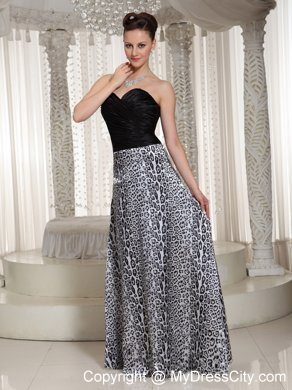 Sweetheart Ruching Leopard Empire Cheap Evening Formal Gowns On Sale