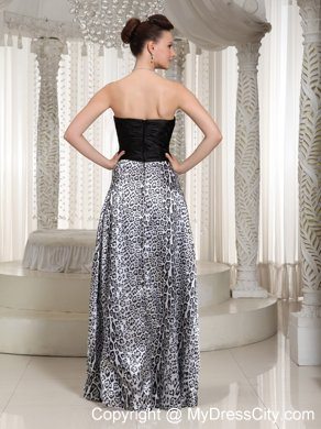 Sweetheart Ruching Leopard Empire Cheap Evening Formal Gowns On Sale