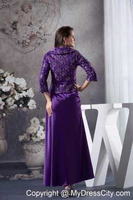 Elegant Strapless Layered Ankle-length Empire Mother Of The Bride Dress