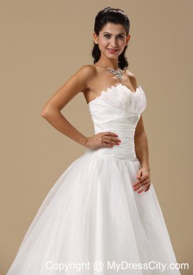 Sweetheart Ruche and Beading for Court Train 2013 Wedding Dress