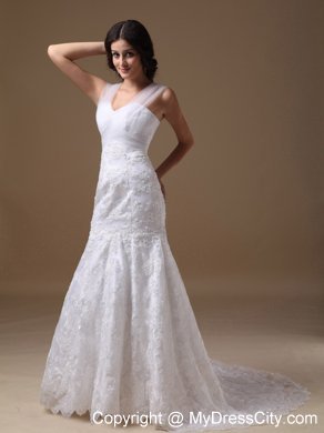 Mermaid Sweetheart Court Train Luxurious Lace Wedding Dresses