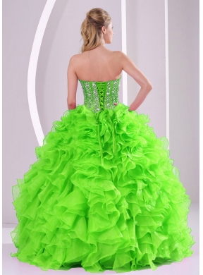 Sweetheart Beading 2014 Quinceanera Dresses in Spring Green