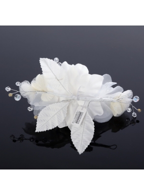 Beautiful Pearls Blue Tulle Fascinators Hair Flower