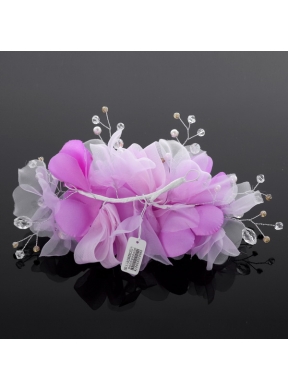 Beautiful Tulle Lilac 2014 Hair Flower with Rhinestone