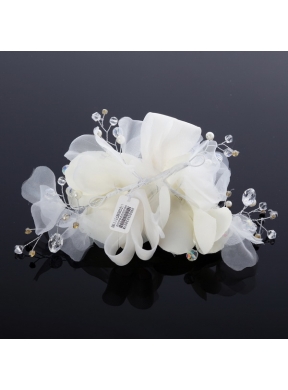 Beautiful Tulle Lilac 2014 Hair Flower with Rhinestone