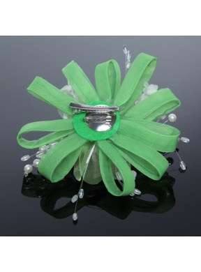 Elegant Feather Tulle Fascinators with Imitation Pearls