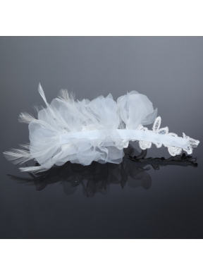 Fashionable Feather Tulle Rhinestone Fascinators for Women