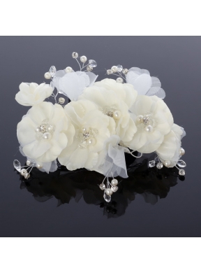 Pure Imitation Pearls Wedding Hair Flower for Summer