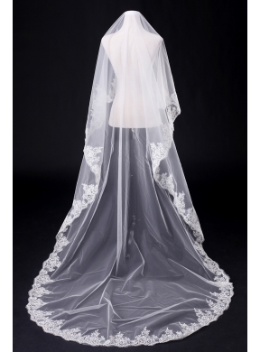 Two-Tier Tulle Drop Veil Bridal Veils for Wedding Party