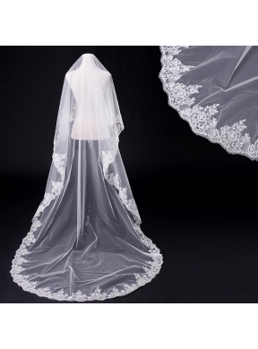 Two-Tier Tulle Drop Veil Bridal Veils for Wedding Party