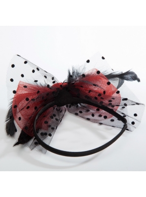 Cheap Tulle Black Feather Flower Hairpin for Wedding