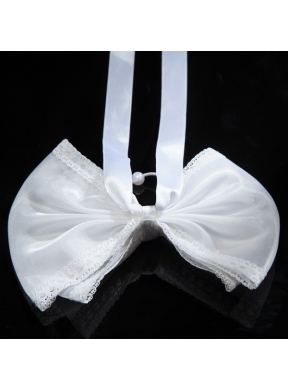 The Butterfly Tire White Sash Bowknot for Outdoor