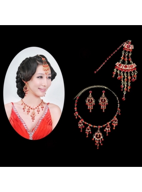 Alloy With Clear Rhinestone Ladies Jewelry Sets