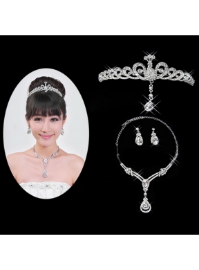 Beautiful Alloy/Rhinestones Ladies Jewelry Sets