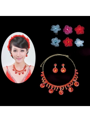 Elegant Alloy With Cubic Zirconia Ladies Jewelry Sets