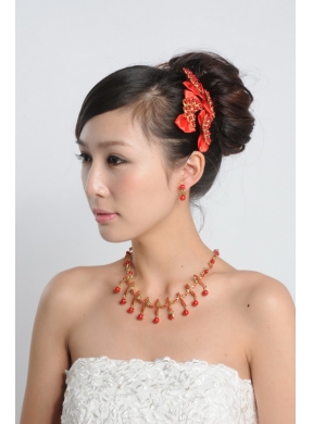 Elegant Alloy With Pearl Rhinestone Jewelry Sets