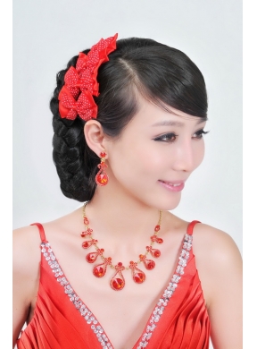 Fashional Alloy With Rhinestone Ladies Jewelry Sets