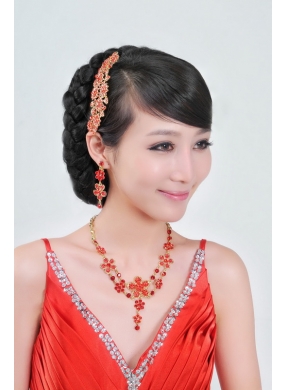 Luxurious Alloy Ladies Jewelry Sets