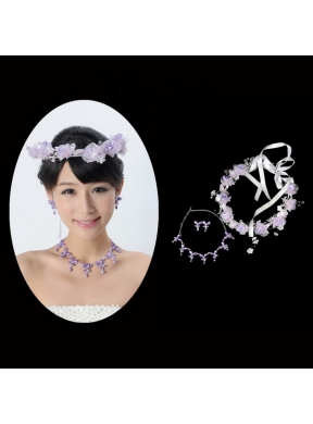 Alloy With Imitation Pearl Ladies Jewelry Sets