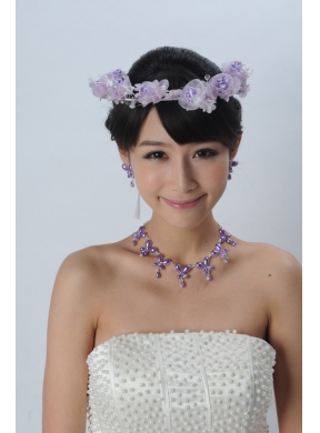 Alloy With Imitation Pearl Ladies Jewelry Sets