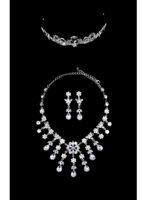 Beautiful Alloy With Rhinestone Ladies Jewelry Sets