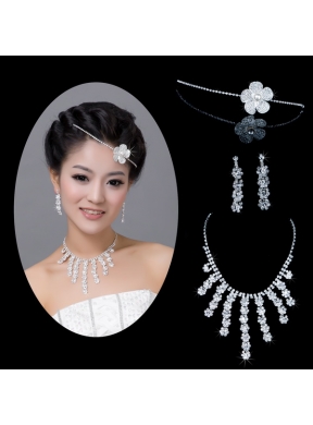 Dazzling Alloy With Rhinestone Women  Jewelry Sets