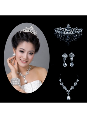 Dreamlike Alloy With Rhinestone Pearl Ladies Jewelry Sets