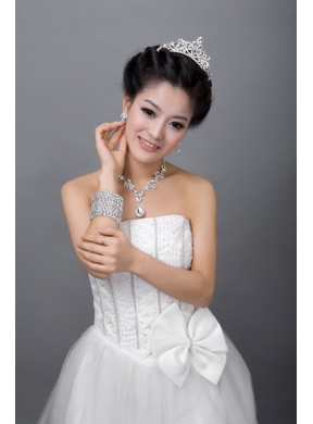 Dreamlike Alloy With Rhinestone Pearl Ladies Jewelry Sets