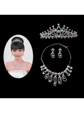 Gorgeous Alloy With Rhinestone Ladies Jewelry Sets