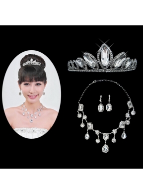 Gorgeous Alloy With Rhinestone Ladies Jewelry Sets