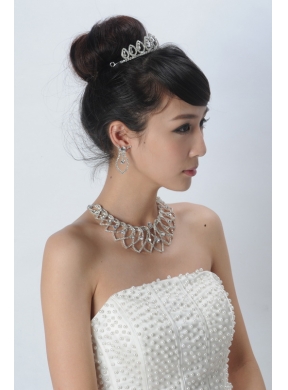 Gorgeous Alloy With Rhinestone Ladies Jewelry Sets