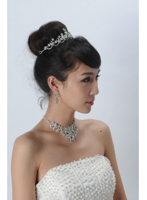 Gorgeous Alloy With Rhinestone Ladies Jewelry Sets