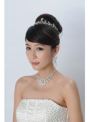 Gorgeous Alloy With Rhinestone Ladies Jewelry Sets