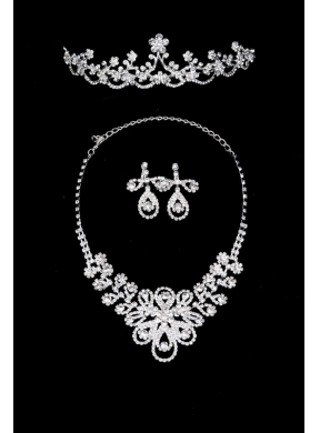 Gorgeous Alloy With Rhinestone Ladies Jewelry Sets