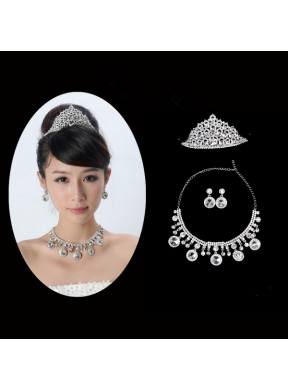 Gorgeous Alloy/Rhinestones Women Jewelry Sets