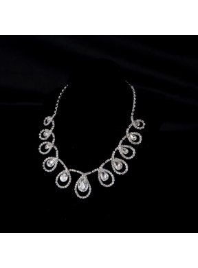 Luxurious Alloy With Rhinestone Crystal Ladies Jewelry Sets