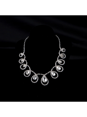 Luxurious Alloy With Rhinestone Crystal Ladies Jewelry Sets