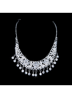 Shimmering Alloy With Rhinestone Ladies Jewelry Sets