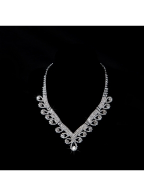 Shining Alloy With Rhinestone Ladies Jewelry Sets