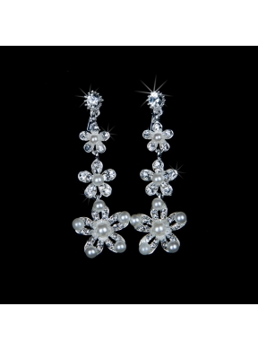 Splendid Alloy With Rhinestone Pearl Ladies Jewelry Sets