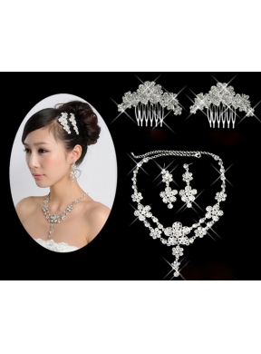 Beautiful Alloy/Rhinestones Ladies  Jewelry Sets