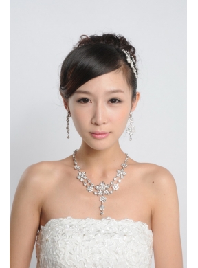 Beautiful Alloy/Rhinestones Ladies  Jewelry Sets